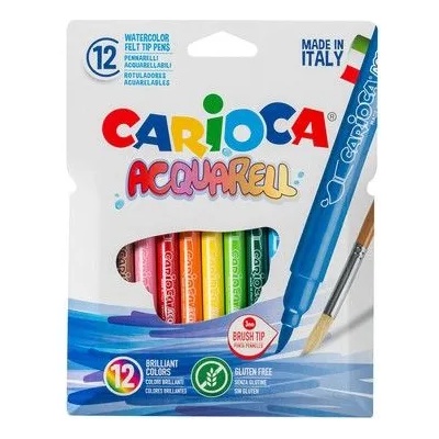 CARIOCA - Акварелни флумастери - 12 цвята (42747)
