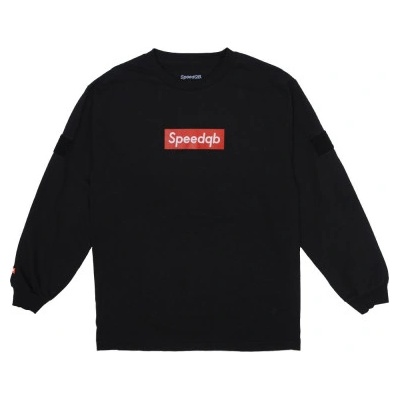 Speedqb Box logo dlouhý rukáv tričko Speedqb černá