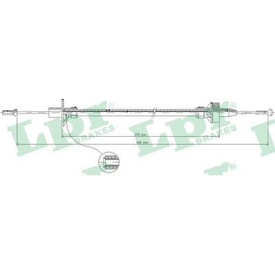 Lanko ovládania spojky LPR C0086C