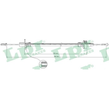 Lanko ovládania spojky LPR C0086C