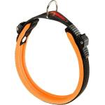 Ferplast Ergofluo C - Удобен нашийник с подплата за кучета с бързо закопчаване, 25 мм/ 60 см. - оранжев