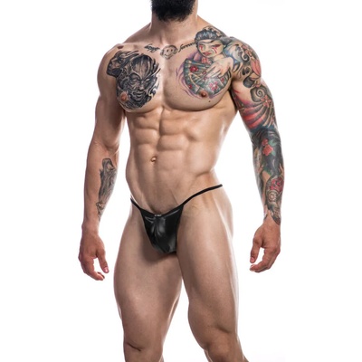 Cut4Men G-String Provocative Black Leatherette S