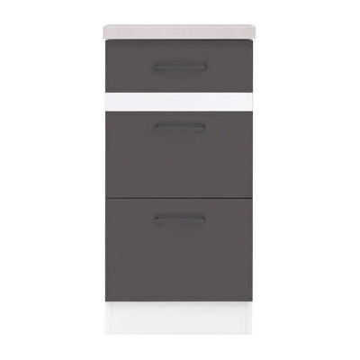 Black Red White Долен шкаф d3s/40/82 с 3 чекмеджета