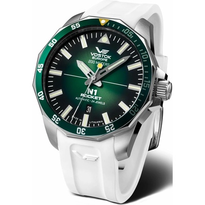 Vostok Europe NH35/225A710 biely gumový remienok