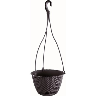 Prosperplast Květináč závěsný SPLOFY ROUND W antracit 23cm