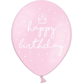 PartyDeco Балон прозрачен Happy Birthday