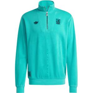 adidas Яке Adidas Liverpool Half Zip Jacket Adults - Green