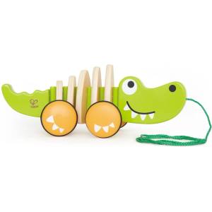 Hape Дървена играчка за дърпане Hape - Крокодил (H0348)