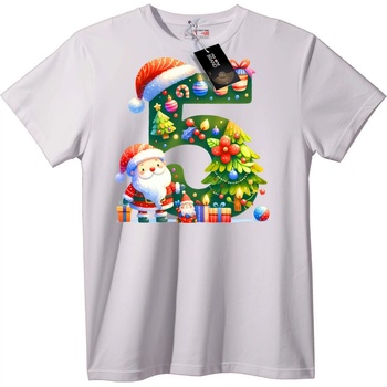 NOONEBRAND Тениска Коледен номер - XL, White