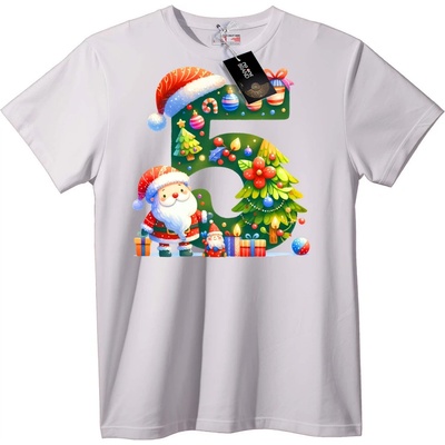 NOONEBRAND Тениска Коледен номер - XL, White
