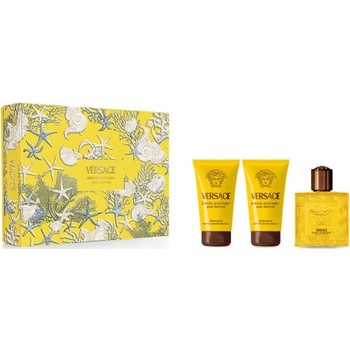 Versace Eros Energy - Подаръчен комплект за мъже: 50мл душ гел + 50мл тоалетна вода + 50мл балсам за след бръснене