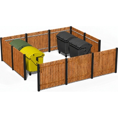 Kontejnerové stání Profi Wood 4 vario II