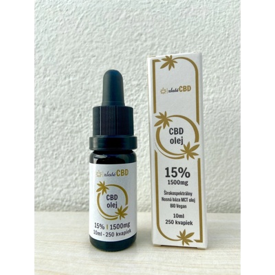 zlatéCBD Olej 15% Full spectrum 10 ml