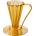 CAFEC Flower Dripper Deep 27 - Златен (FDD-27TG)