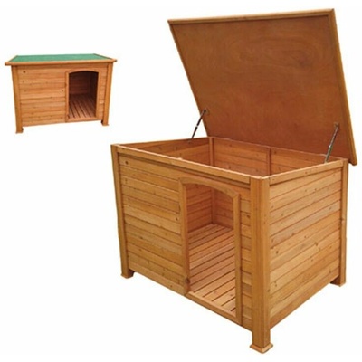 MacHook Psí bouda FLAT dřevěná 127 x 95 x 95 cm – Sleviste.cz