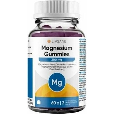 Livsane Magnesium Gummies želatínové tabliety 60 ks