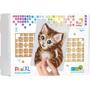 Image 1 of Pixelhobby Мозайка с пиксели XL, Pixelhobby, 40x50 пиксела - Коте (28010)