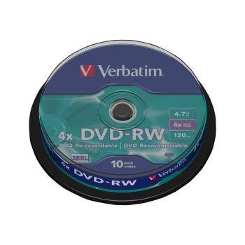 Image 1 of Verbatim DVD-RW Matt Silver 4x 4, 7 GB 10 броя (43552) (43552)