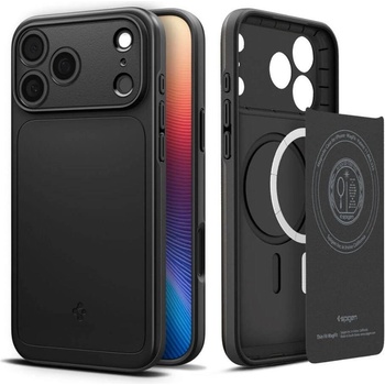 Spigen Magsafe Калъф за iPhone 17 Pro Max, Spigen Thin Fit Case, Черен (ACS10274)