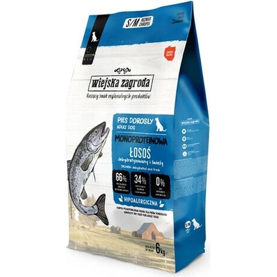 Wiejska Zagroda Monoprotein Losos chrumkavé S/M 6 kg