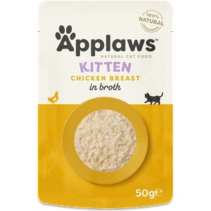 Applaws Kitten Chicken Breast in Broth - Пауч за малки котенца с пилешко филе в бульон 50gr