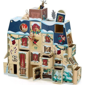 Vilac Dřevěný adventní kalendář k naplnění Domeček
