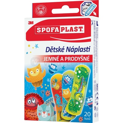 3M SPOFAPLAST č. 116 detské náplasti, jemné a priedušné 20 ks