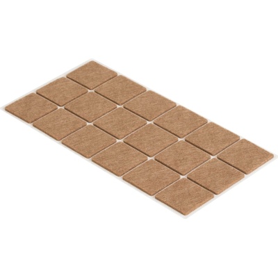 Walteco Filcové podložky 35x35mm, samolepící, hnědé, 18 ks , 85043 – Sleviste.cz