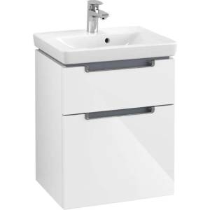 Villeroy & Boch Subway 2.0 - Шкафче за умивалник, 49x59x38 см, 2 чекмеджета, Glossy White A90710DH (A90710DH)