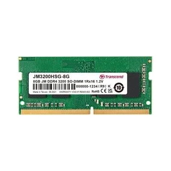 Transcend JetRam DDR4 8GB 3200MHz CL22 JM3200HSG-8G