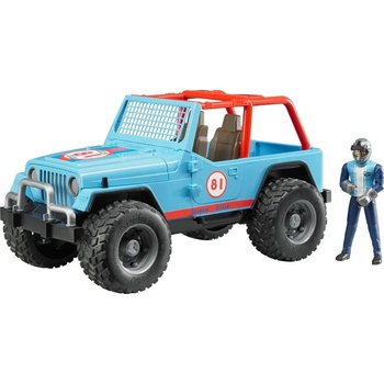 BRUDER Bruder Jeep Cross Country Racer модел офроуд джип с шофьор, син (02541)