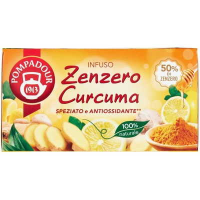 Pompadou čaj zo zázvoru a kurkumy 20 ks