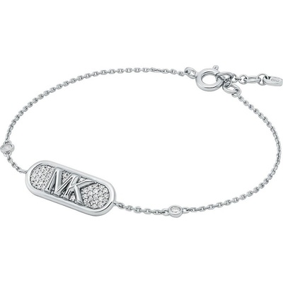 Michael Kors Třpytivý stříbrný náramek Kors MK MKC1730CZ040