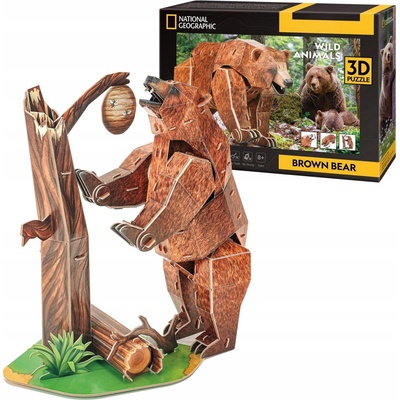 Cubic Fun 3D puzzle Medvěd hnědý 77 ks – Hledejceny.cz