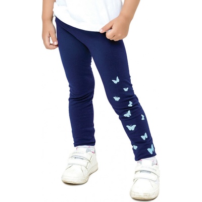 Winkiki Kids Wear Dívčí leggíny Butterfly navy