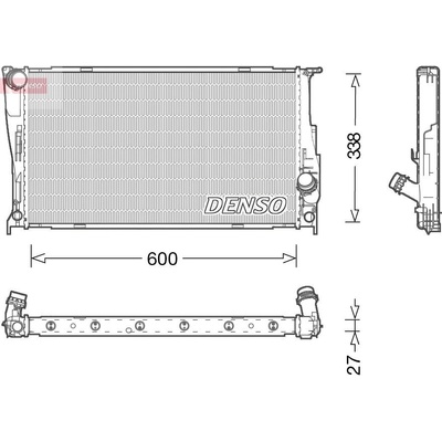 Chladič motora, chladič vody DENSO DRM05003