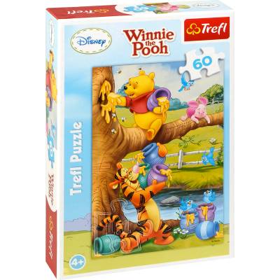 Trefl Пъзел Trefl от 60 части - Мечо Пух събира мед (17264)