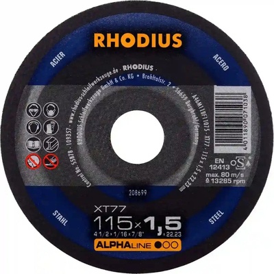 Rhodius Rezný kotúč 115 x 1,5 x 22,23 mm 208699