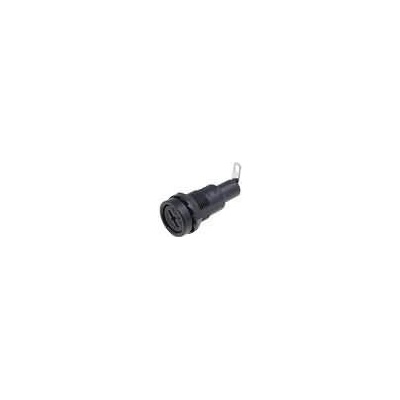 SCI Zásuvka válcové pojistky 5x20mm 10A na panel Otv: Ø12,5mm