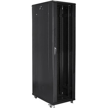 Lanberg rack cabinet 19" free-standing 47U / 800x1000 self-assembly flat pack, black (FF01-8047-12B)