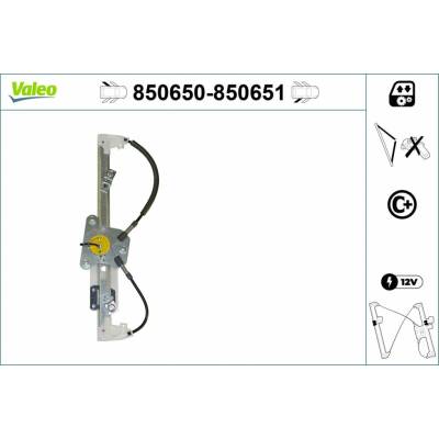 Mechanizmus zdvíhania okna VALEO 850651