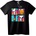 NOONEBRAND Тениска Снупи и Вудсток в цветни блокове - 2XL, Black