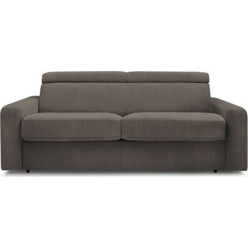 Bobochic Сивo-кафяв разтегателен диван от рипсено кадифе 195 cm Monaco - Bobochic Paris (WT-LUZZ-3R---W_2 P1087 N.CZ)