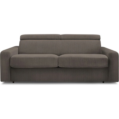 Bobochic Сивo-кафяв разтегателен диван от рипсено кадифе 195 cm Monaco - Bobochic Paris (WT-LUZZ-3R---W_2 P1087 N.CZ)