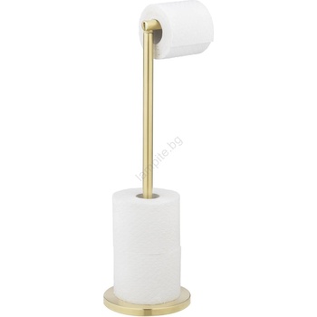 WENKO 25791100 - Държач за тоалетна хартия 21x55 см златист/сребрист (WE0126)