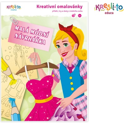 Imagu s.r.o. Kreativní omalovánky Malá modní návrhářka