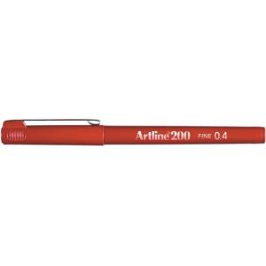 Artline Fineliner 200 Финелайнер 0.4 червен (EK-200 RED)