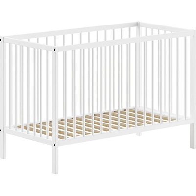 Vipack Бяло детско креватче от масивен бор 60x120 cm DINO - Vipack (DIBB6014)