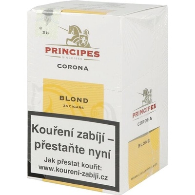 Principes Corona Doutníky Principes Blond, 25ks