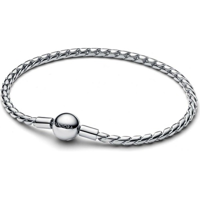 PANDORA Moments náramek s kulatým zapínaním a řetízkem ve tvaru křídel 594028c00